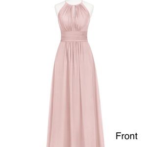 Azazie dusty rose bridesmaids dress
